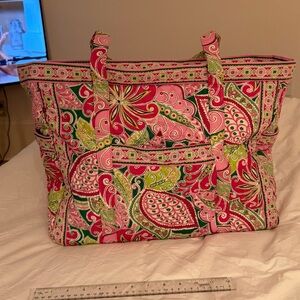 Vera Bradley Pinwheel Pink Diaper Bag (Rare & Retired)